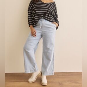 ARULA Brylee High Waist Pant - Denim Pull On Pant